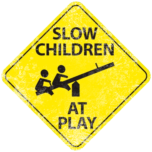 SL0W CHILDREN AT PLAY