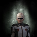Happy courier