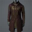 Men's 'Curate' Coat (red/gold)