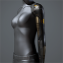 Women's 'Vise' Cybernetic Arm (black and orange ringed left)