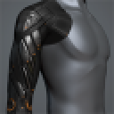 Men's 'Crusher' Cybernetic Arm (black and orange right)