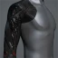 Men's 'Crusher' Cybernetic Arm (black and red right)