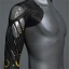 Men's 'Crusher' Cybernetic Arm (black and yellow right)