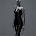 Women's 'Eternity' Suit (Black/Gold)