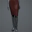 Women's 'Impress' Skirt (brown leather)