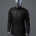 Men's 'Sterling' Dress Shirt (red/black leather)