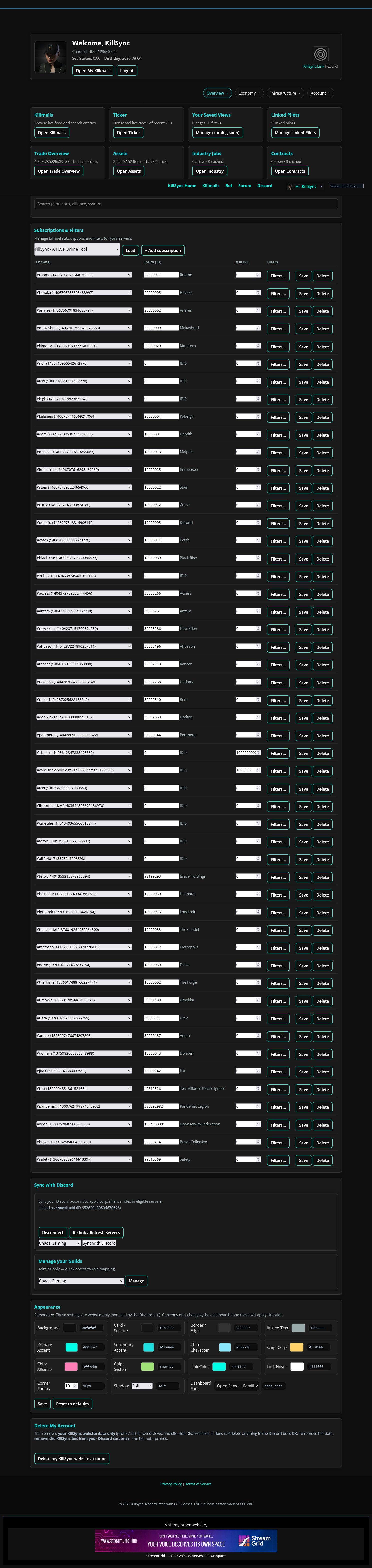 KillSync Bot Overview